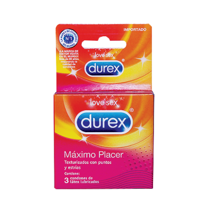 Durex Condones Maximo Placer X3