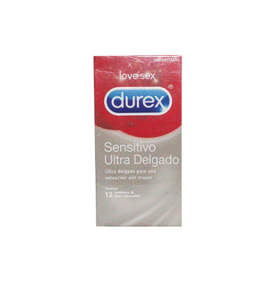 Durex Condones Sensitivo Ultra Delgado X12