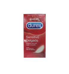 Durex Condones Sensitivo Delgado X12