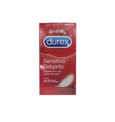 Durex Condones Sensitivo Delgado X12