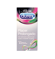 Durex Condones Placer Prolongado X6