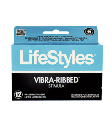Lifestyles Vibra Ribbed X 12