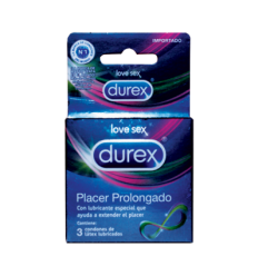 Durex Condones Placer Prolongado X3