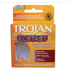 Trojan Texturizado Ecstasy Estuche X 2 Condones